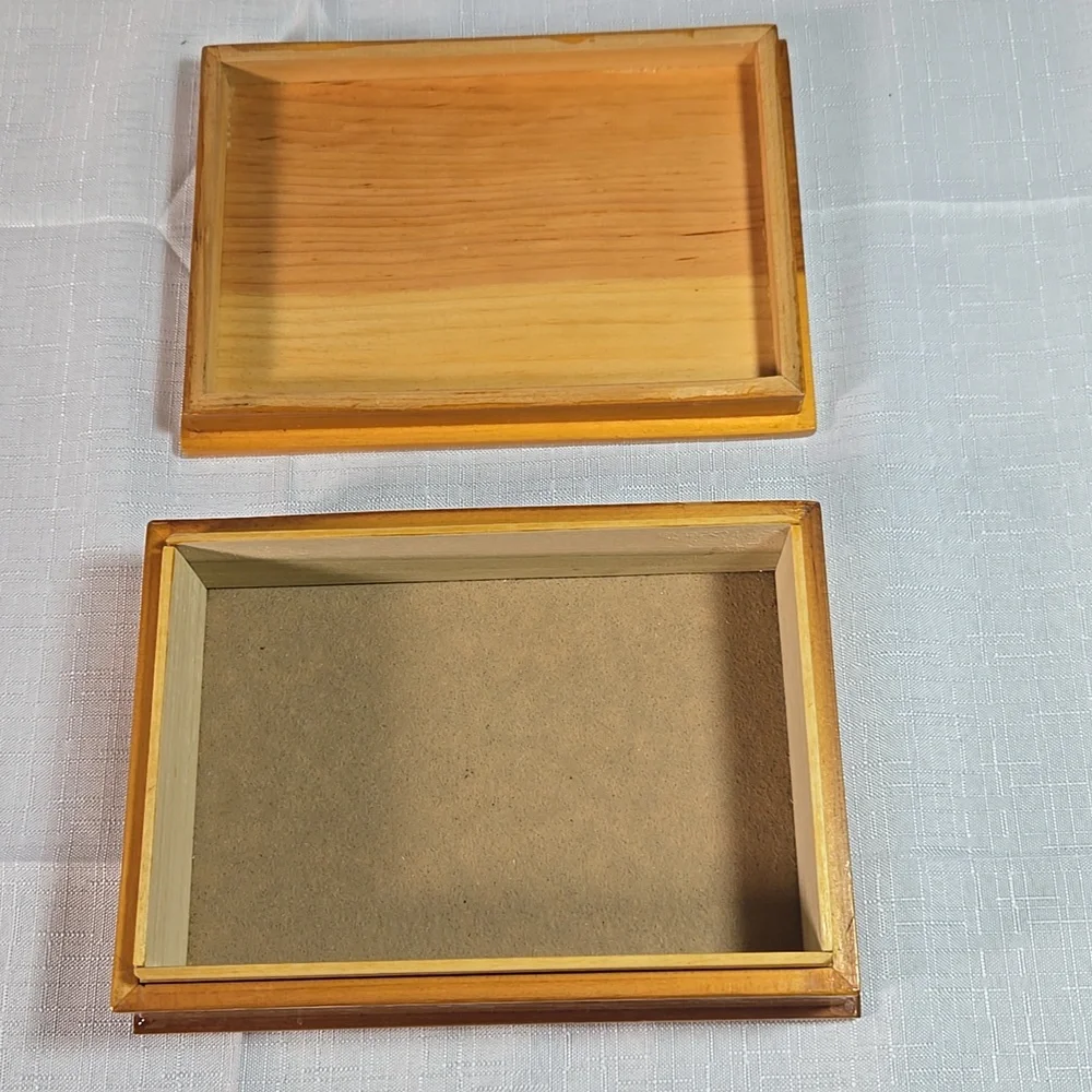 Wooden Bethlehem Pennsylvania Star Keepsake White Pine Wood Box